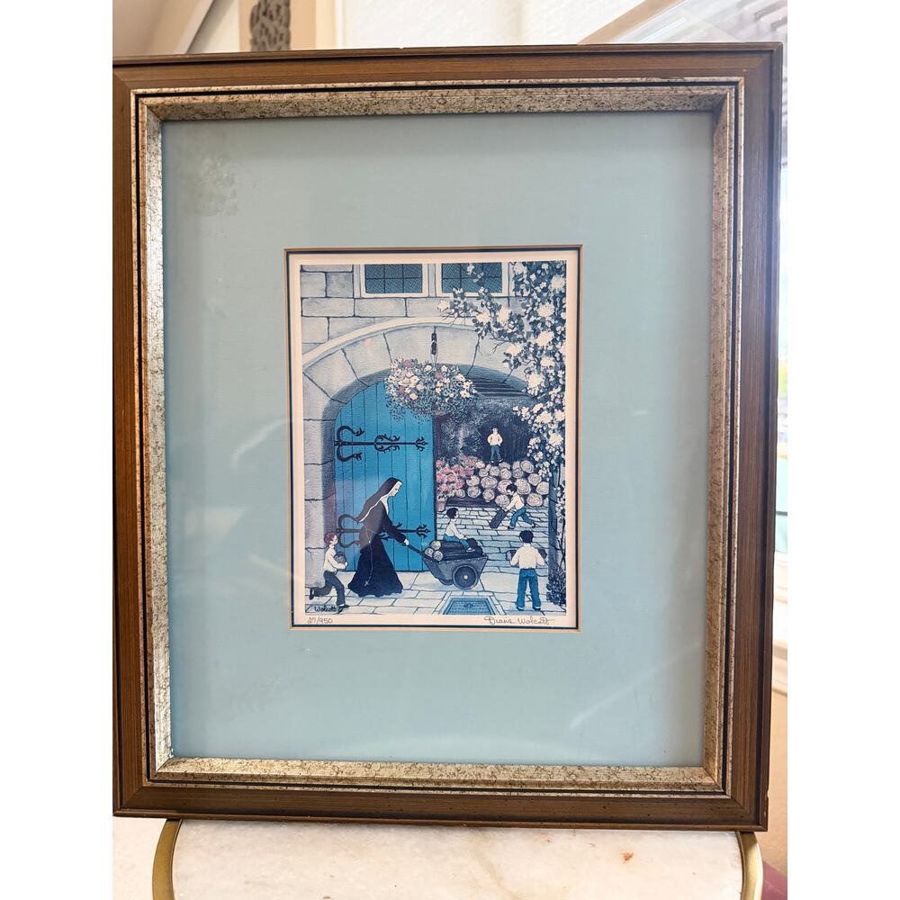Diane Wolcott Limited Edition Signed Print 27/950 Framed Art 17x15